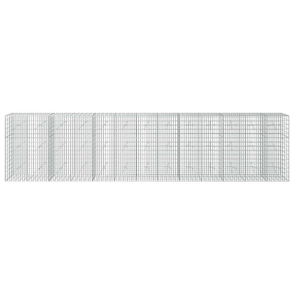 Gabion 5 mm langasta ja 5x10 cm verkosta 650x20x150 cm