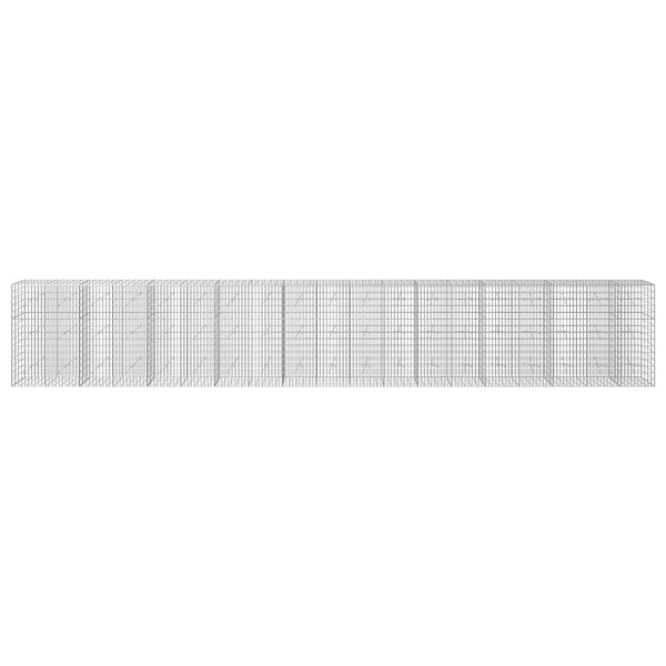 Gabion 5 mm langasta ja 5x10 cm verkosta 950x20x150 cm