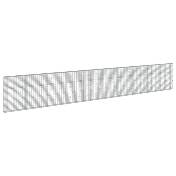Gabion 5 mm langasta ja 5x10 cm verkosta 1000x20x150 cm