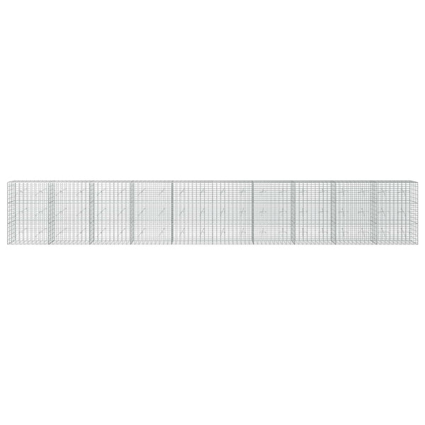 Gabion 5 mm langasta ja 5x10 cm verkosta 1000x20x150 cm
