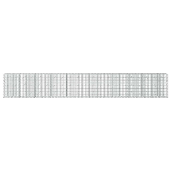 Gabion 5 mm langasta ja 5x10 cm verkosta 1050x20x150 cm
