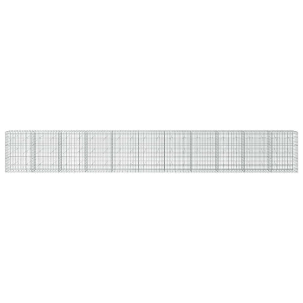 Gabion 5 mm langasta ja 5x10 cm verkosta 1100x20x150 cm