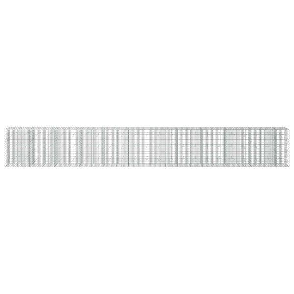 Gabion 5 mm langasta ja 5x10 cm verkosta 1150x20x150 cm