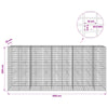Gabion 5 mm langasta ja 5x10 cm verkosta 450x20x200 cm