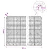 Gabion 5 mm langasta ja 5x10 cm verkosta 850x20x200 cm
