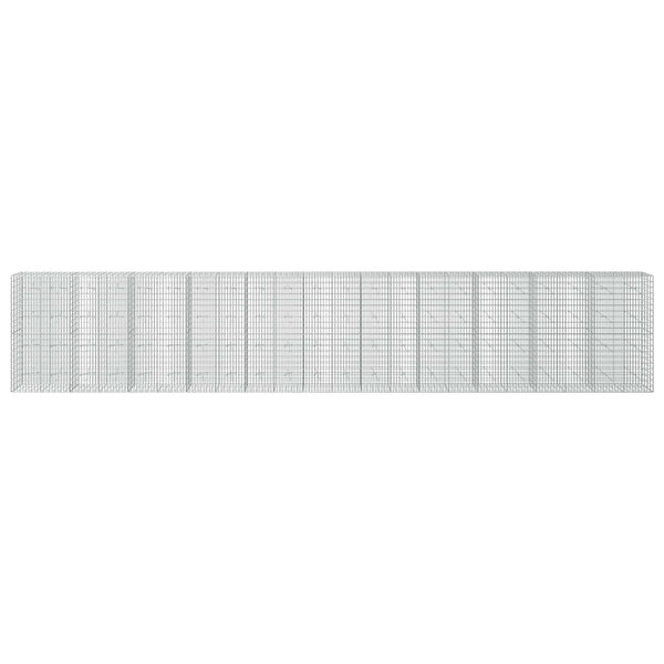 Gabion 5 mm langasta ja 5x10 cm verkosta 1100x20x200 cm