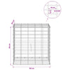 Gabion 5 mm langasta ja 5x10 cm verkosta 50x30x50 cm