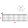Gabion 5 mm langasta ja 5x10 cm verkosta 200x30x50 cm