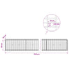 Gabion 5 mm langasta ja 5x10 cm verkosta 1100x30x50 cm