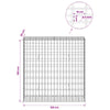 Gabion 5 mm langasta ja 5x10 cm verkosta 100x30x100 cm