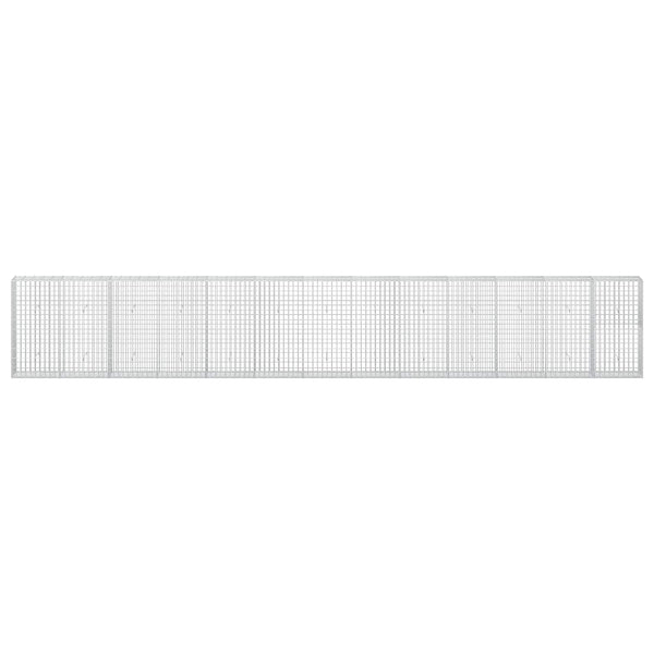 Gabion 5 mm langasta ja 5x10 cm verkosta 650x30x100 cm