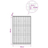 Gabion 5 mm langasta ja 5x10 cm verkosta 100x30x150 cm