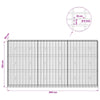 Gabion 5 mm langasta ja 5x10 cm verkosta 300x30x150 cm