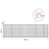 Gabion 5 mm langasta ja 5x10 cm verkosta 550x30x150 cm