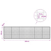 Gabion 5 mm langasta ja 5x10 cm verkosta 600x30x150 cm