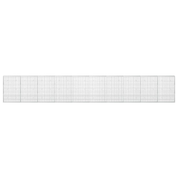 Gabion 5 mm langasta ja 5x10 cm verkosta 1000x30x150 cm