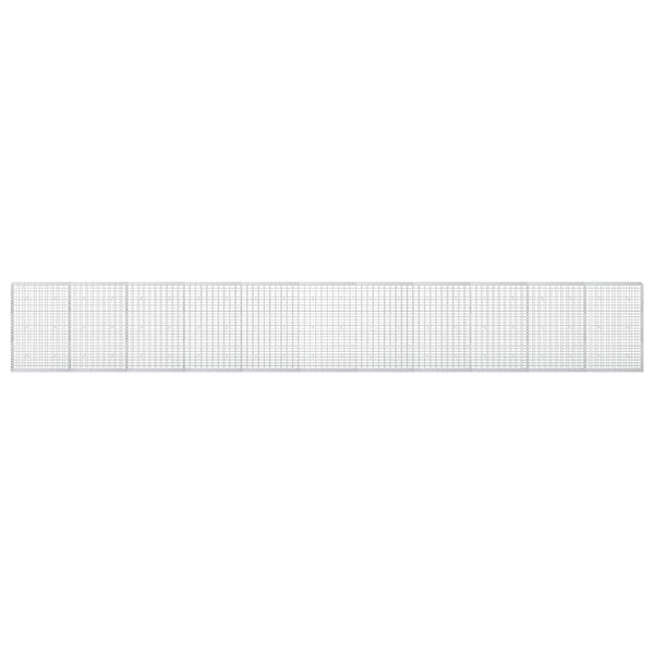 Gabion 5 mm langasta ja 5x10 cm verkosta 1100x30x150 cm