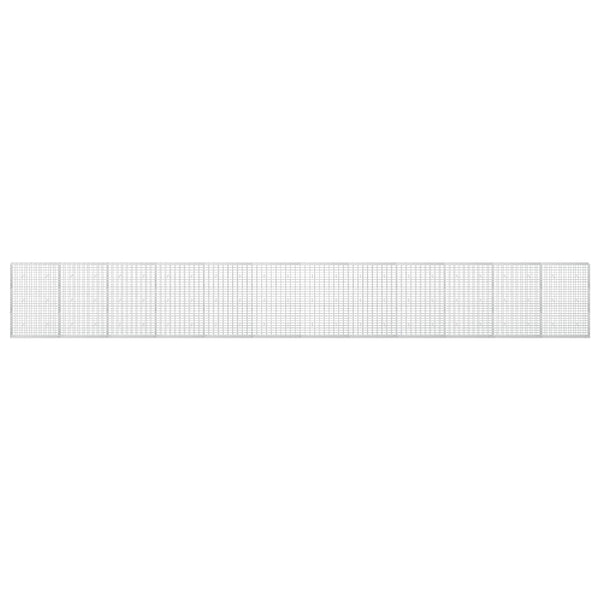 Gabion 5 mm langasta ja 5x10 cm verkosta 1200x30x150 cm