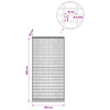 Gabion 5 mm langasta ja 5x10 cm verkosta 100x30x200 cm