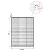 Gabion 5 mm langasta ja 5x10 cm verkosta 150x30x200 cm