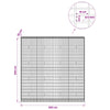 Gabion 5 mm langasta ja 5x10 cm verkosta 200x30x200 cm