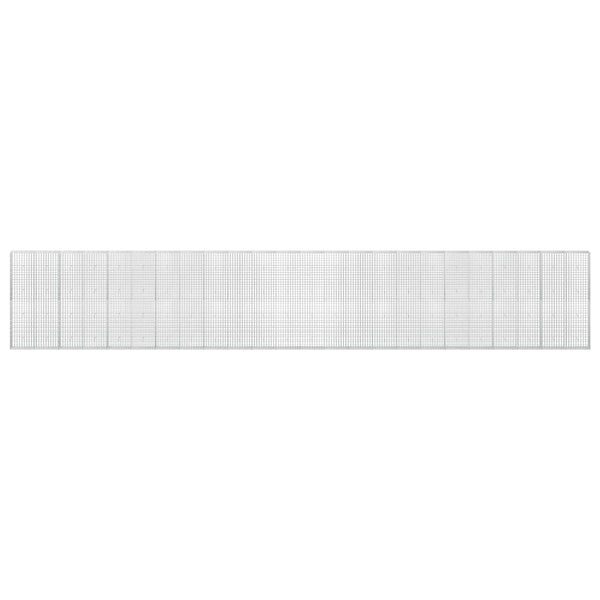 Gabion 5 mm langasta ja 5x10 cm verkosta 1200x30x200 cm