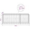 Gabion 5 mm langasta ja 5x10 cm verkosta 150x50x50 cm