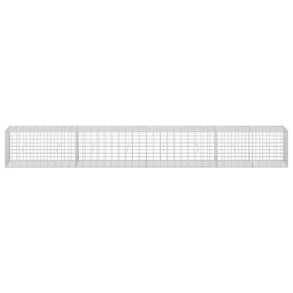 Gabion 5 mm langasta ja 5x10 cm verkosta 400x50x50 cm
