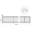 Gabion 5 mm langasta ja 5x10 cm verkosta 550x50x50 cm