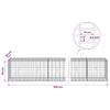 Gabion 5 mm langasta ja 5x10 cm verkosta 650x50x50 cm