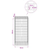 Gabion 5 mm langasta ja 5x10 cm verkosta 50x50x100 cm