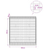 Gabion 5 mm langasta ja 5x10 cm verkosta 100x50x100 cm