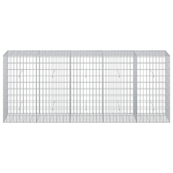 Gabion 5 mm langasta ja 5x10 cm verkosta 250x50x100 cm