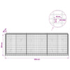 Gabion 5 mm langasta ja 5x10 cm verkosta 300x50x100 cm