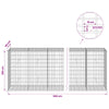 Gabion 5 mm langasta ja 5x10 cm verkosta 950x50x100 cm