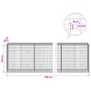 Gabion 5 mm langasta ja 5x10 cm verkosta 1100x50x100 cm