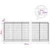 Gabion 5 mm langasta ja 5x10 cm verkosta 1150x50x100 cm