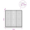 Gabion 5 mm langasta ja 5x10 cm verkosta 150x50x150 cm