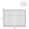 Gabion 5 mm langasta ja 5x10 cm verkosta 200x50x150 cm