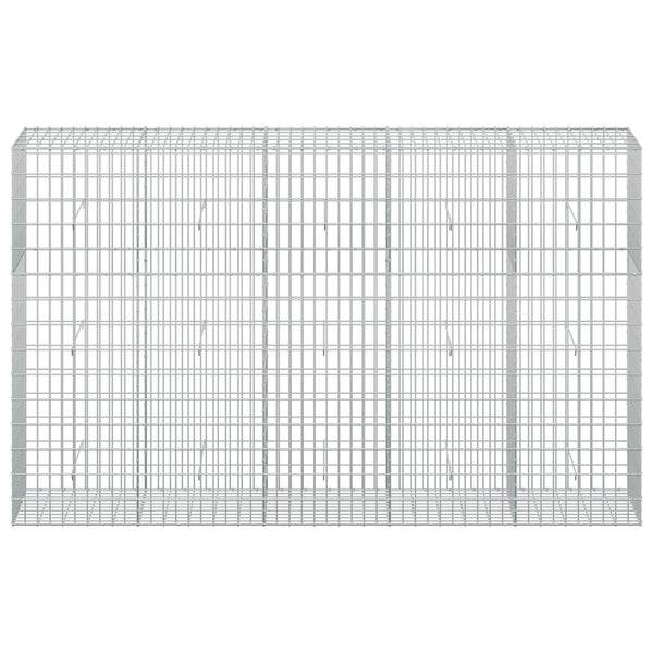 Gabion 5 mm langasta ja 5x10 cm verkosta 250x50x150 cm