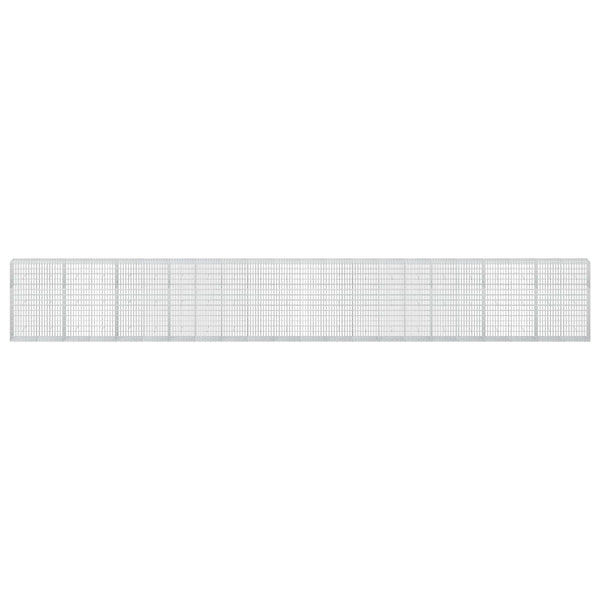 Gabion 5 mm langasta ja 5x10 cm verkosta 1100x50x150 cm