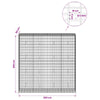 Gabion 5 mm langasta ja 5x10 cm verkosta 200x50x200 cm