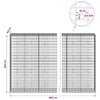 Gabion 5 mm langasta ja 5x10 cm verkosta 800x50x200 cm