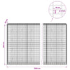 Gabion 5 mm langasta ja 5x10 cm verkosta 1200x50x200 cm