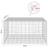 Gabion 5 mm langasta ja 5x10 cm verkosta 100x100x50 cm