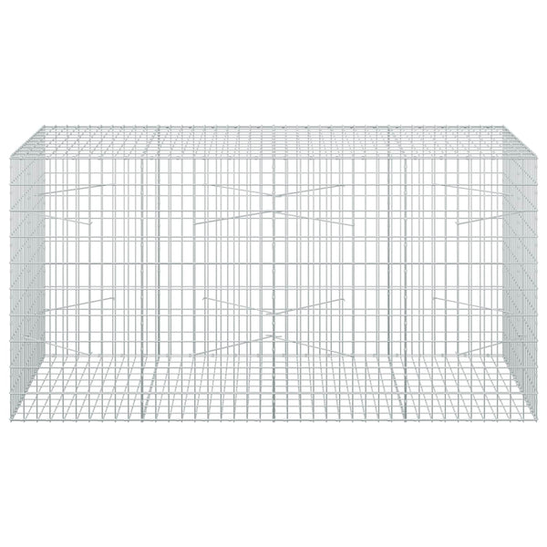 Gabion 5 mm langasta ja 5x10 cm verkosta 200x100x100 cm