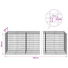 Gabion 5 mm langasta ja 5x10 cm verkosta 900x100x100 cm