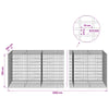 Gabion 5 mm langasta ja 5x10 cm verkosta 1200x100x100 cm