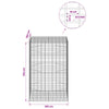 Gabion 5 mm langasta ja 5x10 cm verkosta 100x100x150 cm