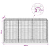 Gabion 5 mm langasta ja 5x10 cm verkosta 300x100x150 cm